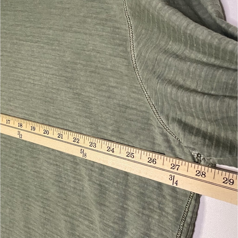 Tommy Bahama 2XLB Long‎ Sleeve V-Neck cotton Shirt green comfy - Picture 4 of 6